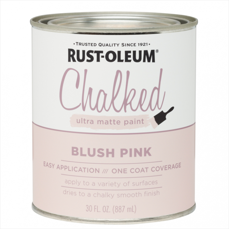 Rust Oleum 887ml Blush Pink Chalked Ultra Matte Paint ..