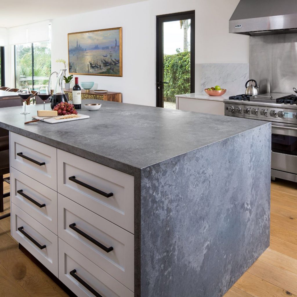 how to paint kitchen countertops black