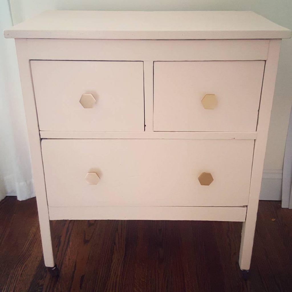 refinished furniture with chalk paint