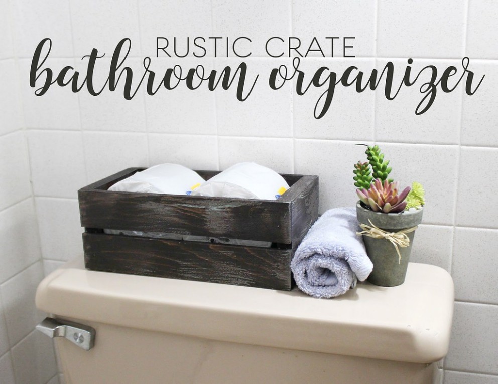 365 Designs: Diy Rustic Crate Bath Tissue Holder Can I Paint Over Chalk Paint With Regular Paint