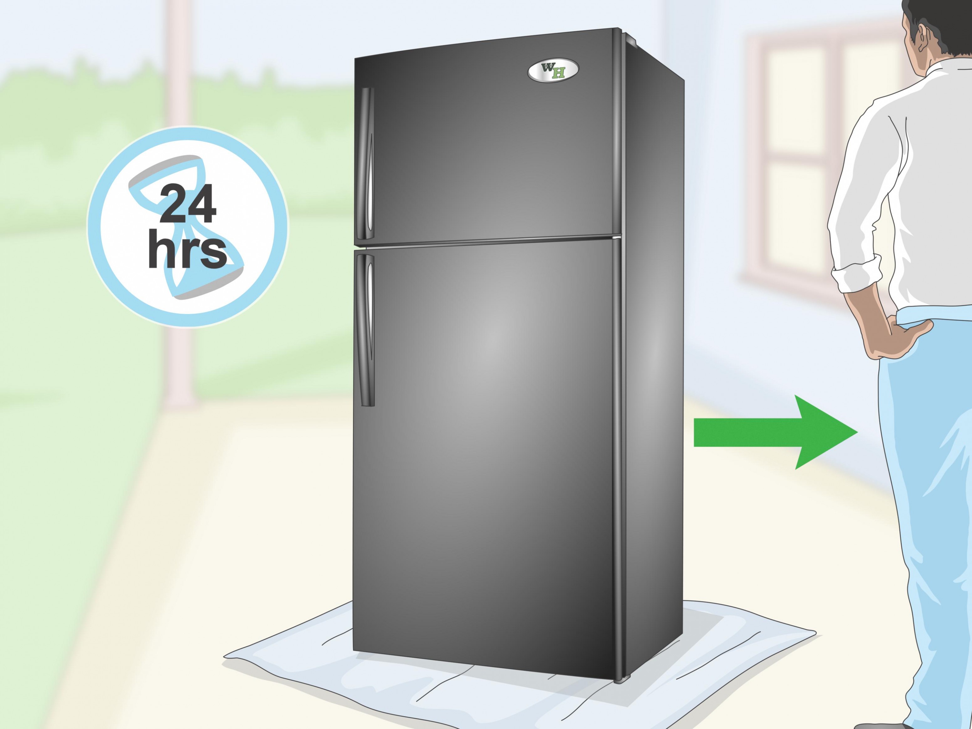 6 Ways To Paint A Refrigerator Wikihow Can You Paint Chalkboard Paint On Metal
