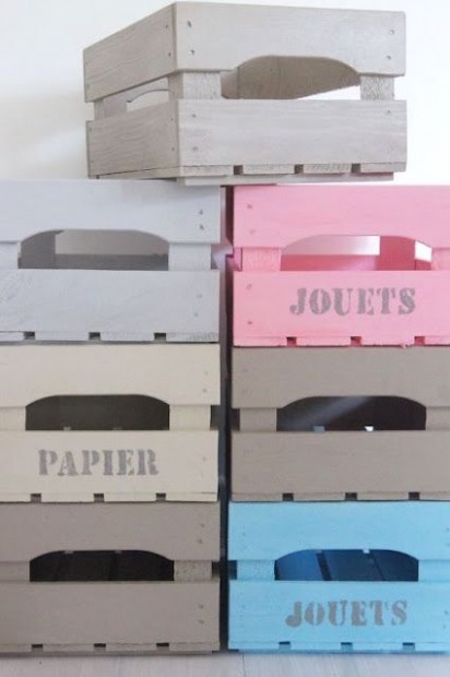 800 Best Cajas Decoradas Images On Pinterest How To Chalk Paint Wood Crates