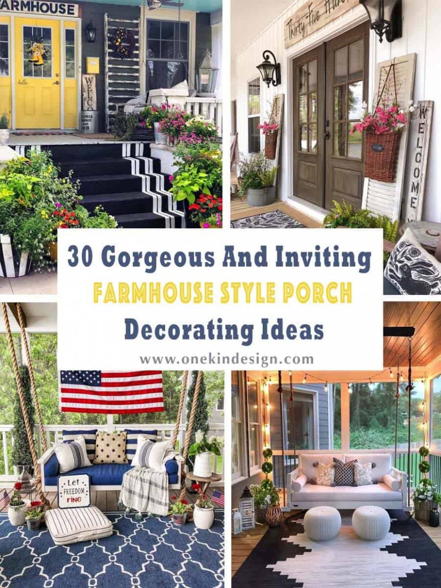 9 Gorgeous And Inviting Farmhouse Style Porch Decorating Ideas Hobby Lobby Furniture Benches