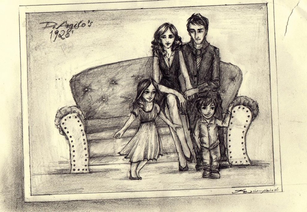 A Family Portrait By Cherryclaires On Deviantart Family Painting Cl