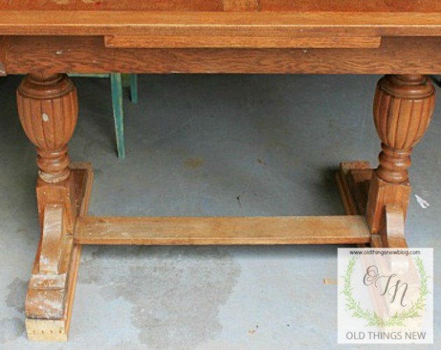 A Pottery Barn Look For A Sweet Trestle Table – Old Things New Where To Buy Annie Sloan Chalk Paint Near Me