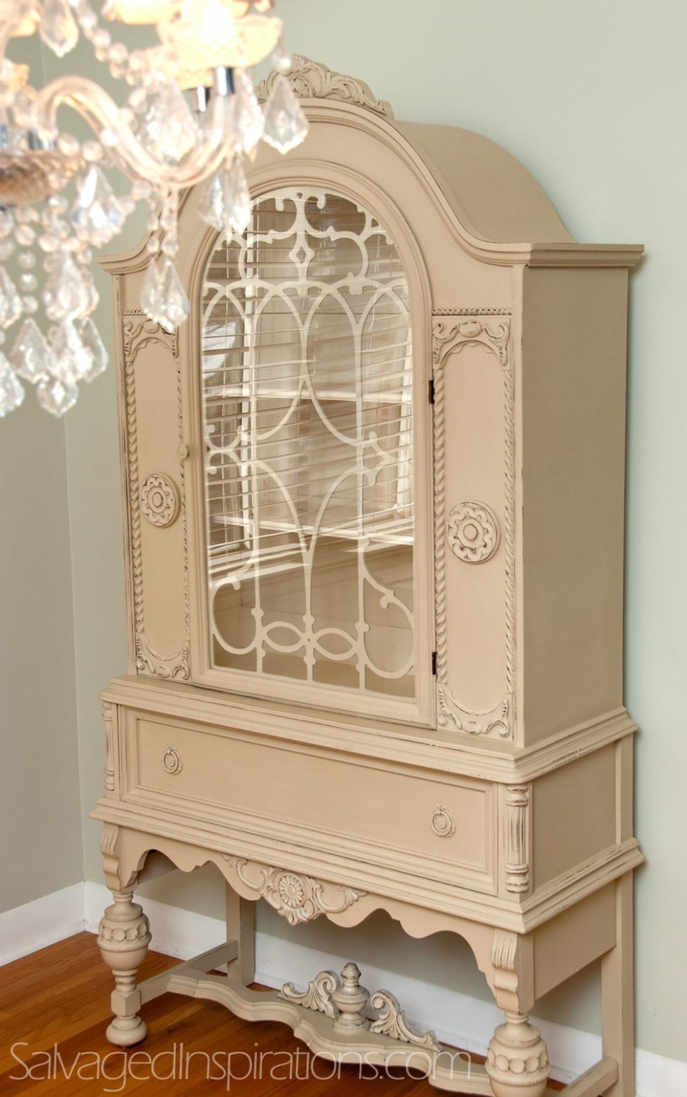 A Small World And A Custom Chalk Painted China Cabinet Salvaged ..