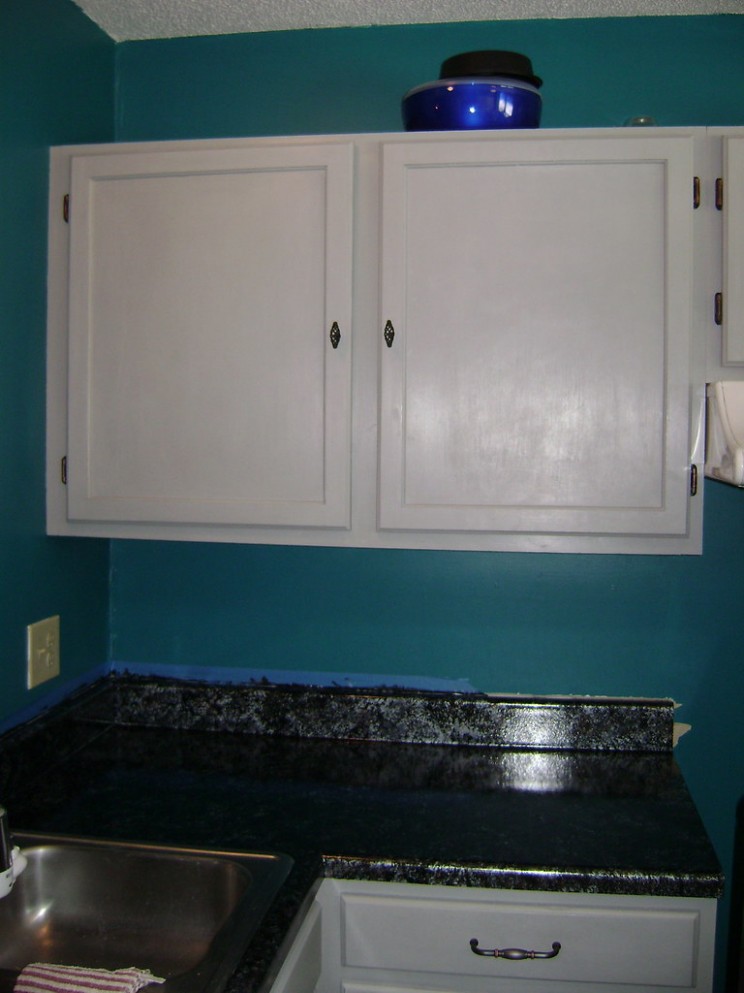 After Cabinets & Counter Annie Sloan Chalk Paint For Cabinets