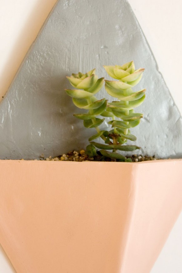 Air Dry Clay Wall Planter Make And Fable Gloss Paint For Air Dry Clay