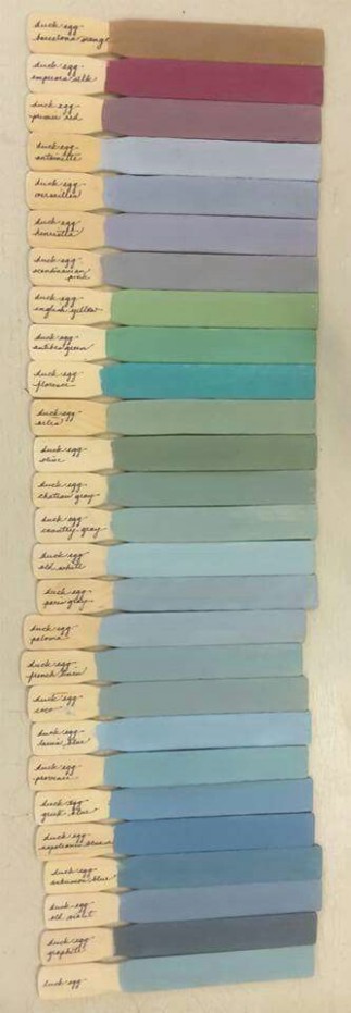All Annie Sloan Colors Mixed With Duck Egg From Denim Rose ..
