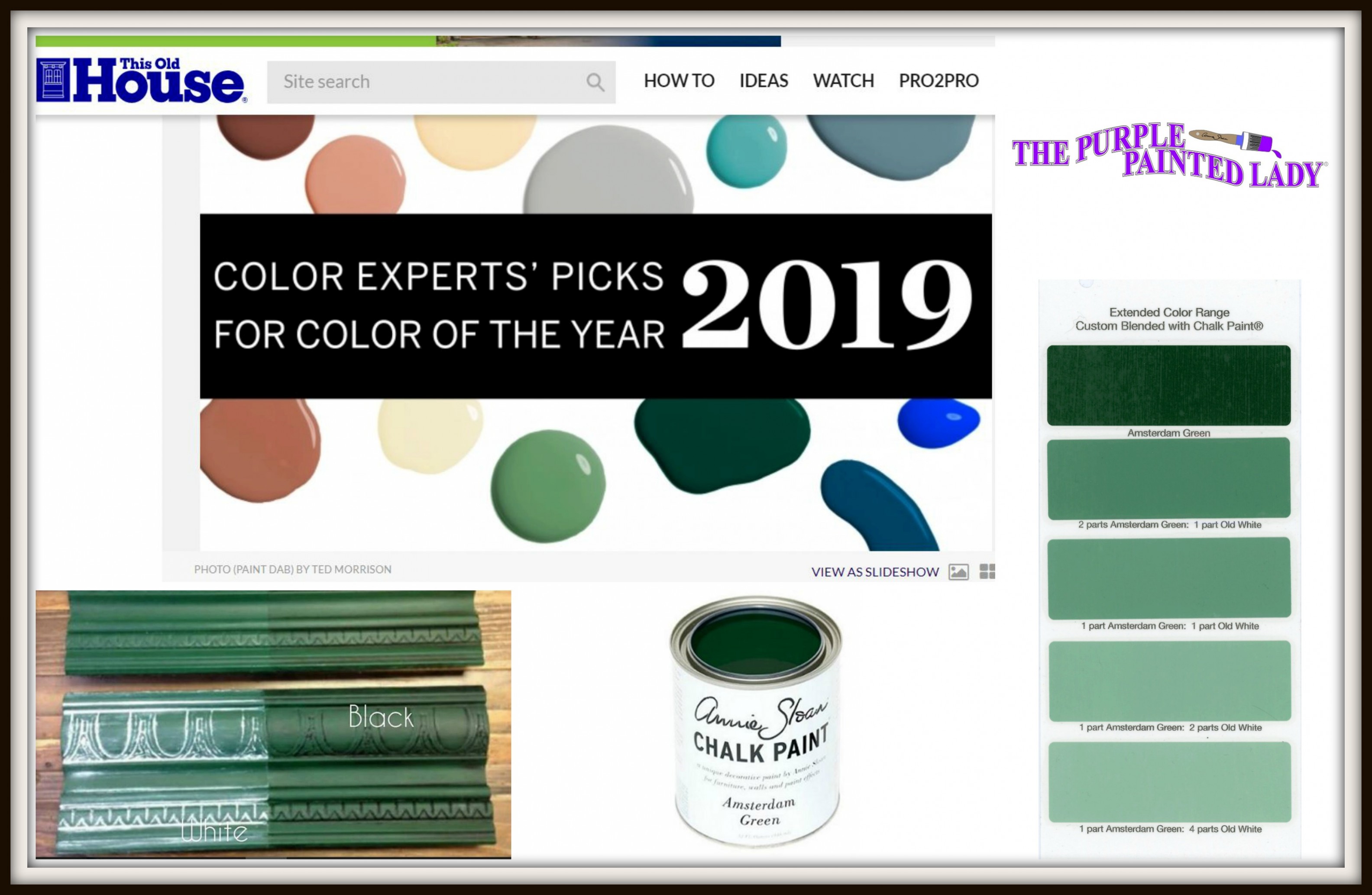 Amsterdam Green | The Purple Painted Lady Annie Sloan Chalk Paint Colors Old Ochre