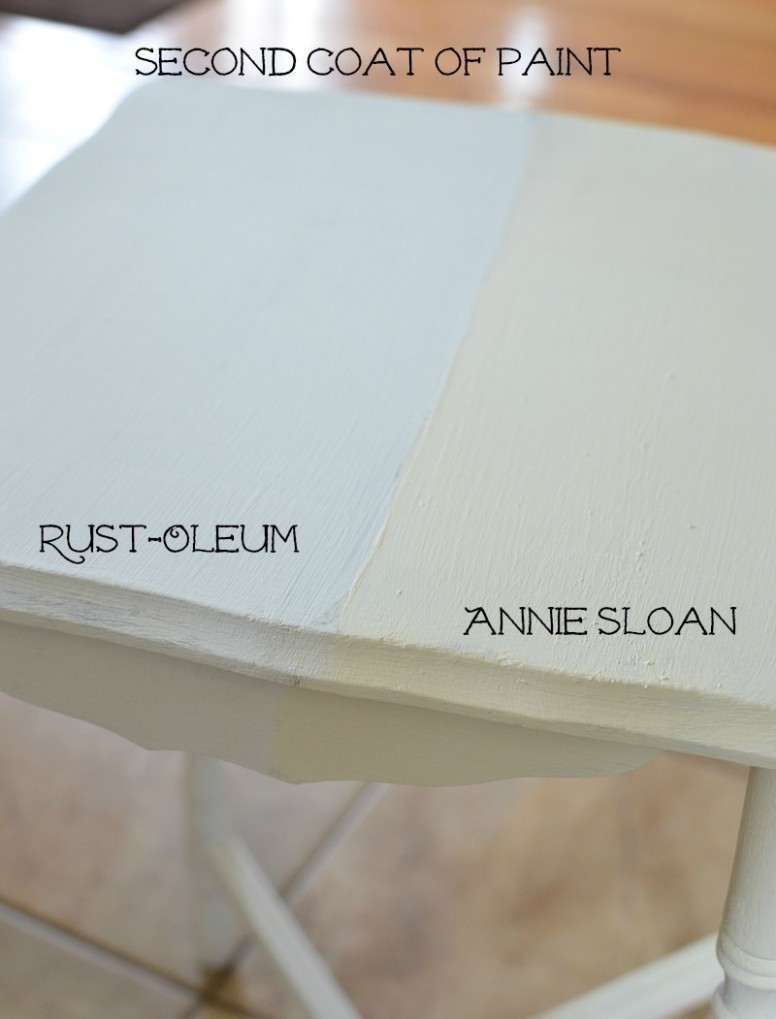 Annie Sloan Chalk Paint Vs Rust Oleum Chalked Paint Annie Sloan French Linen And Old White