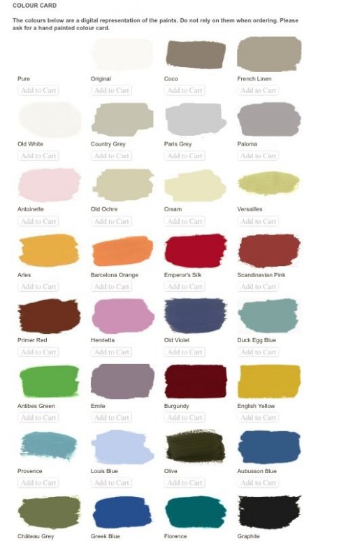 Annie Sloan Colour Chart In 2019 | Annie Sloan Chalk Paint ..