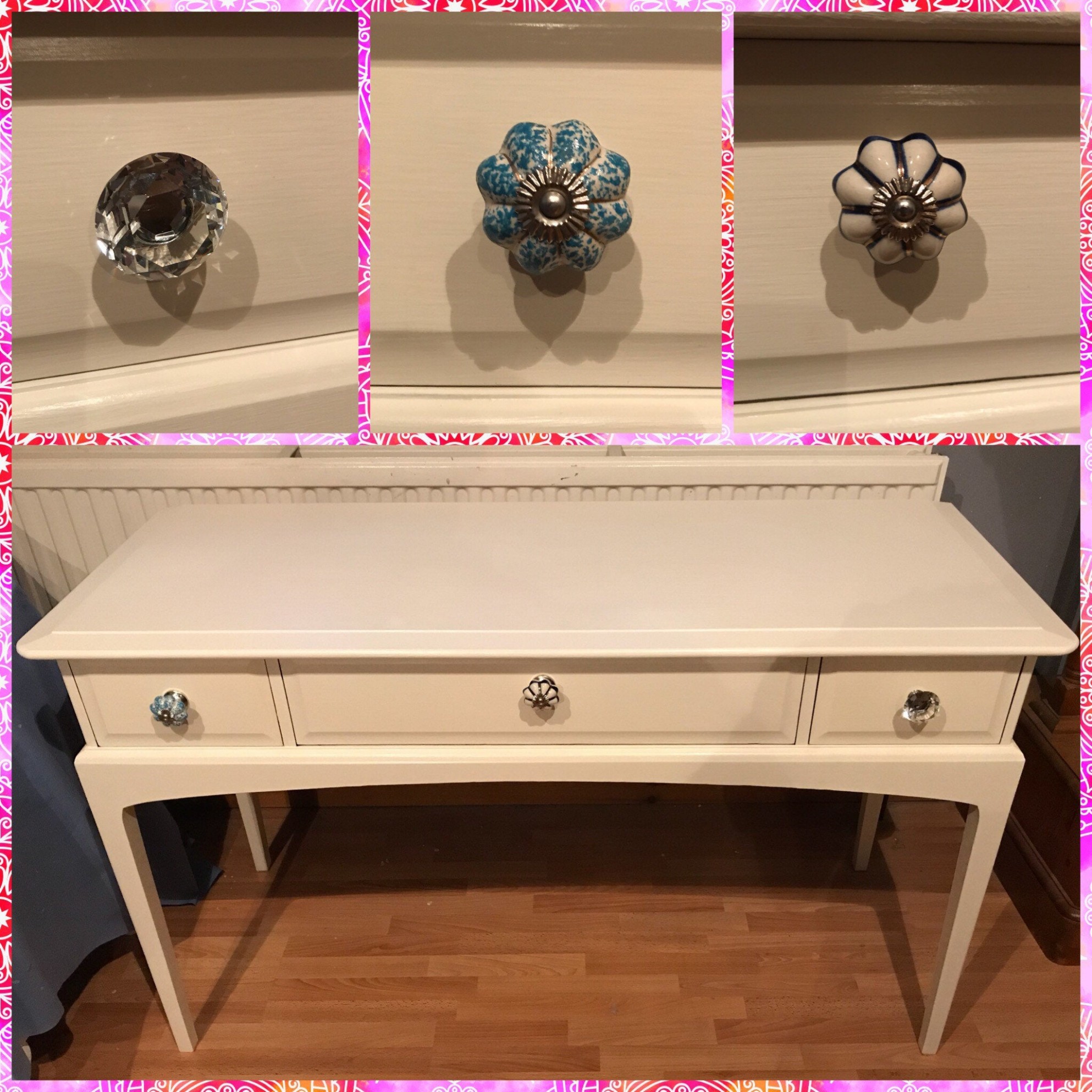 Annie Sloan Original White Shabby Chic Console Dressing Table Stag Minstrel Annie Sloan Chalk Paint Malaysia