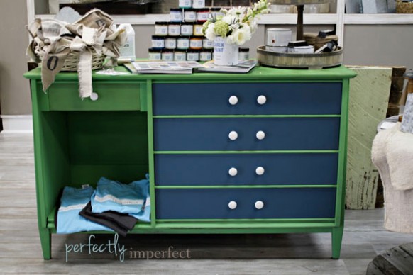 Antibes Green & Aubusson Blue Davis Cabinet | Perfectly ..