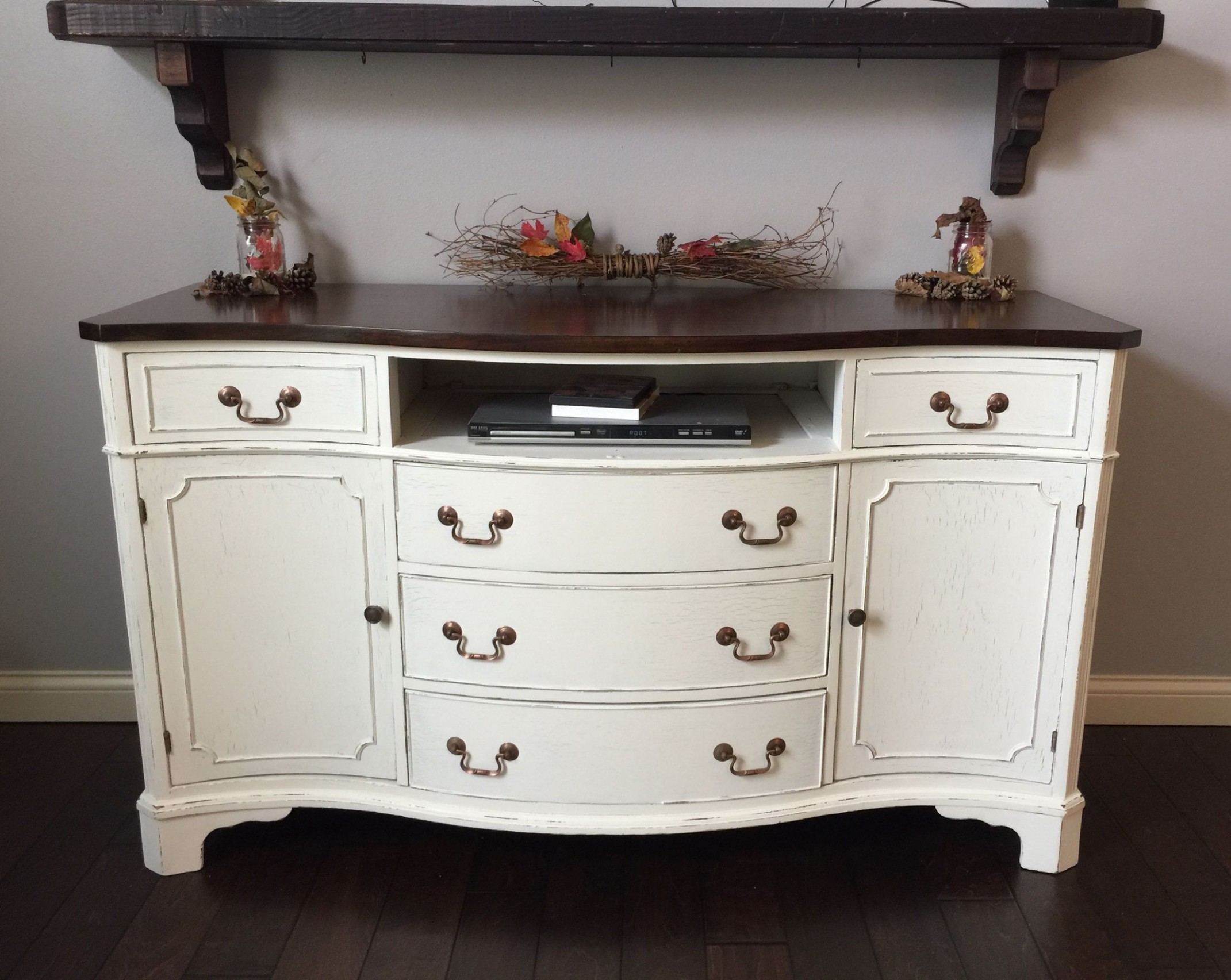 Antique Buffet / Sideboard Lightly Distressed. Her Dainties ..