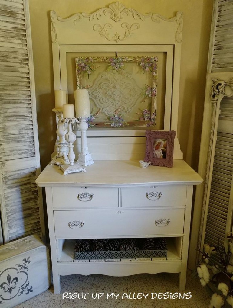 Antique Oak Dresser, Repurposed Furniture, White Dresser Farmhouse, French Decor,shabby Chic, Annie Sloan Furniture, Old White Chalk Paint Where To Buy Annie Sloan Chalk Paint In Florida