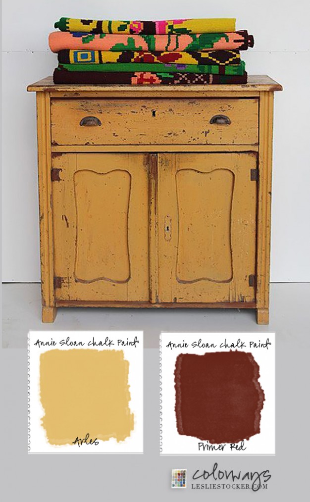 Arles Over Primer Red | Colorways With Leslie Stocker Annie Sloan Chalk Paint 2 Coats