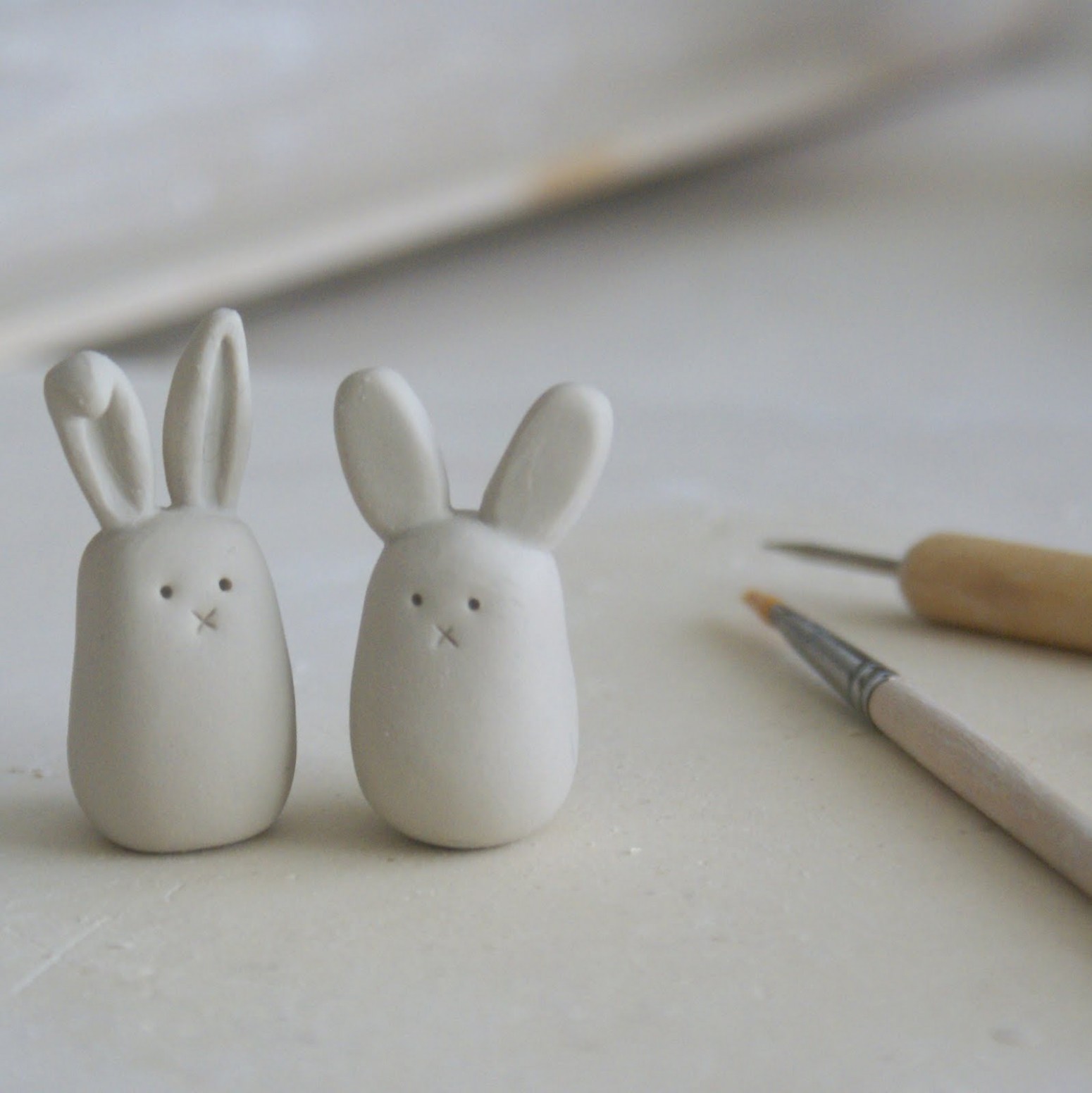 Artmind: Tiny Bunny Love How Do You Paint Air Dry Clay