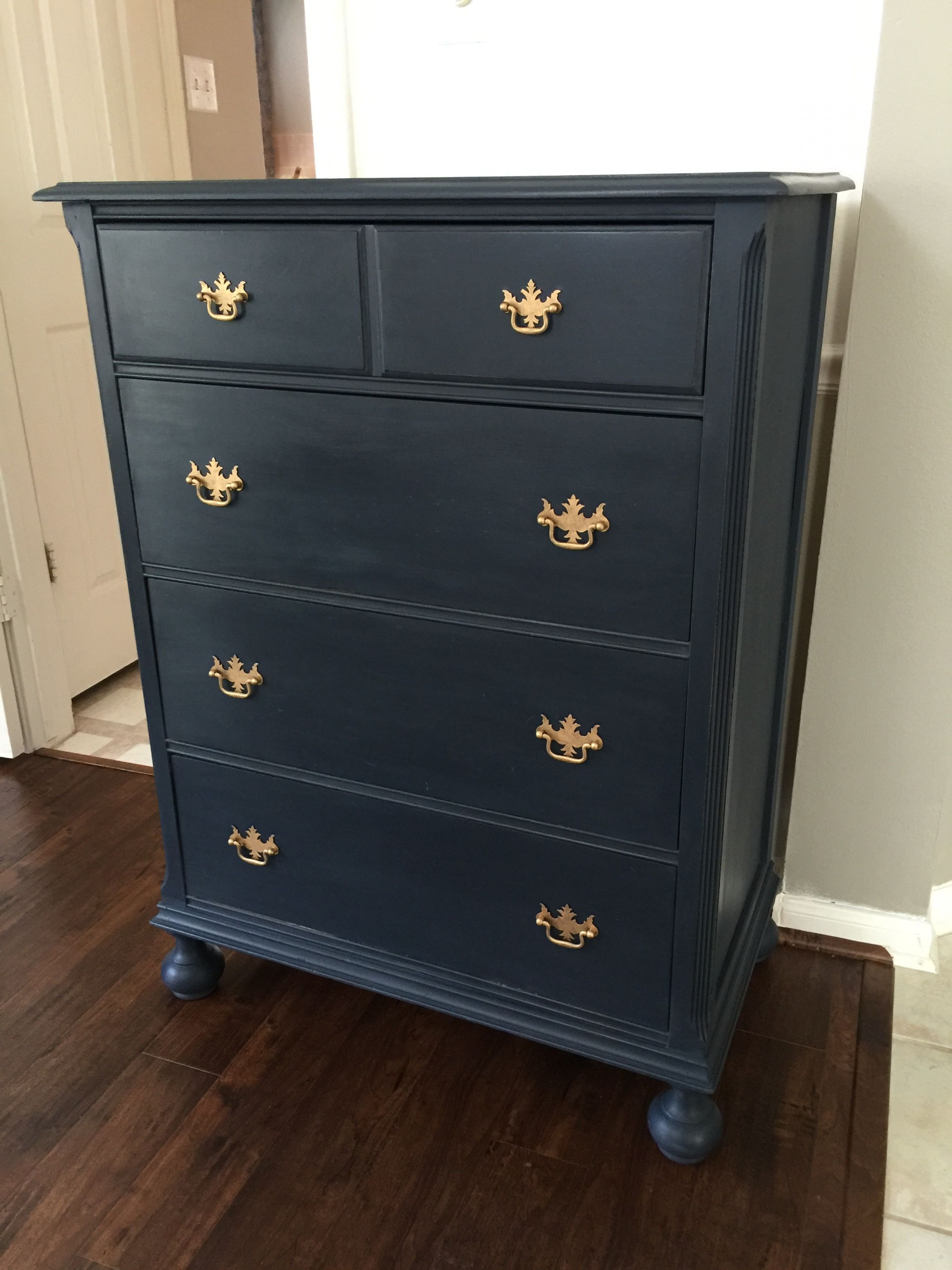 Ascp Napoleonic Blue Mixed With Graphite | Furniture Makeover ..