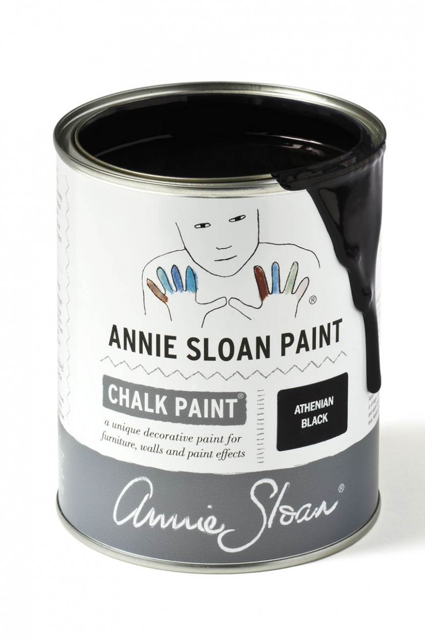 Athenian Black Furniture Painted With Annie Sloan Chalk Paint Graphite