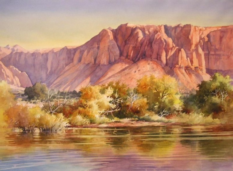 Autumn Reflections | Watercolor Landscape Paintings ..