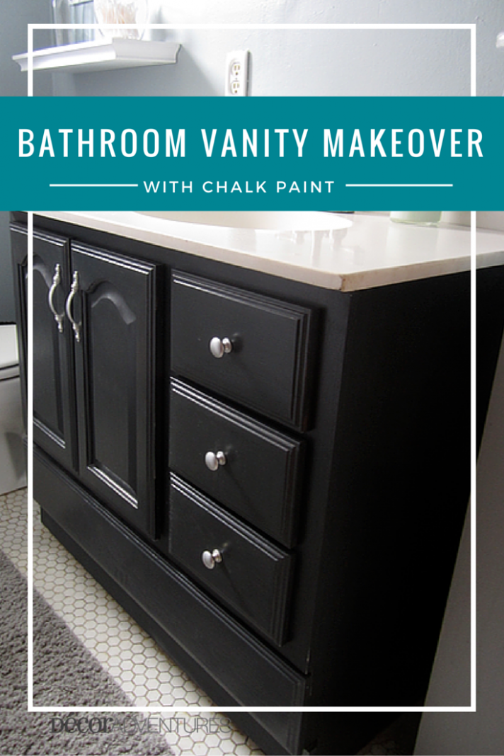Bathroom Vanity Makeover With Chalk Paint » Decor Adventures Can You Paint Latex Paint Over Chalk Paint