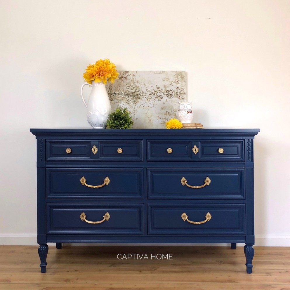 Beautiful Blue Painted Furniture Captiva Home Decor Annie Sloan Chalk Paint Navy