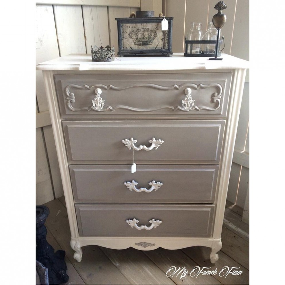Beautiful Dresser Painted With Annie Sloan Chalk Paint In Pure ..