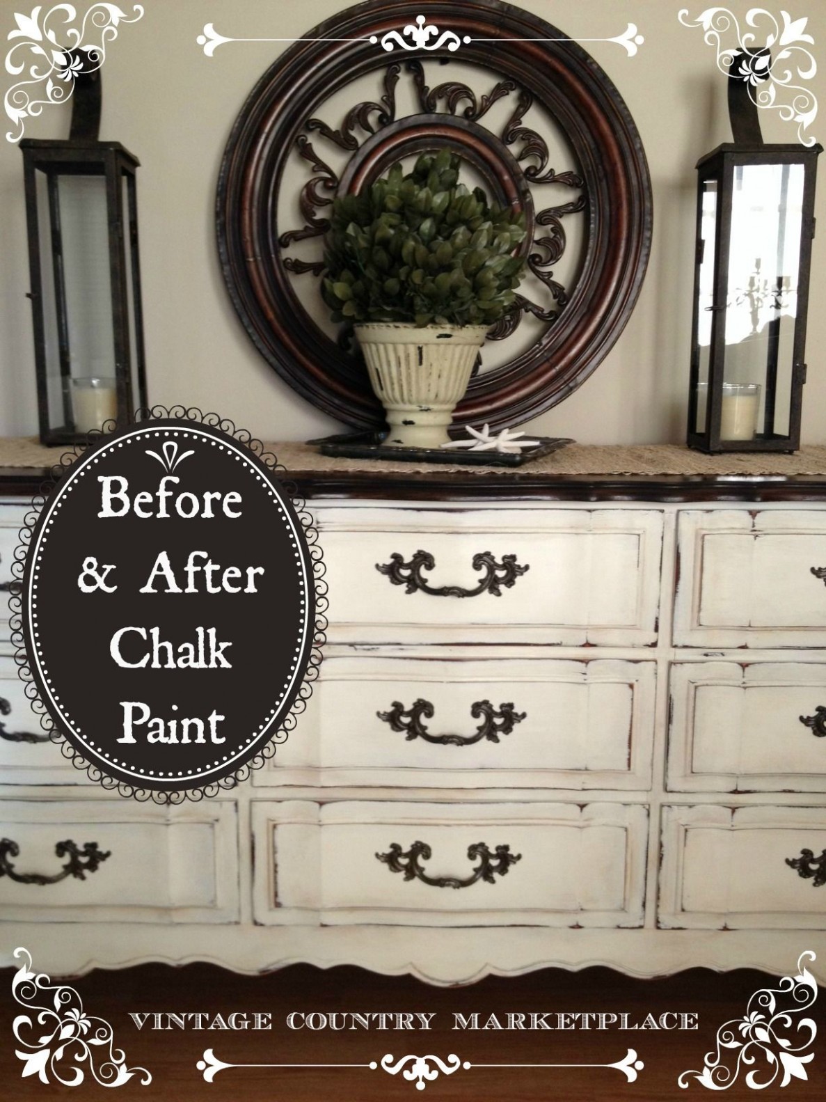 Beautifully Distressed! Diy Chalk Paint Dresser Annie Sloan Before ..