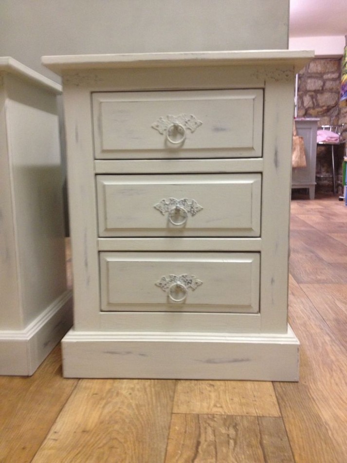 Bedside Cabinet, Painted In Annie Sloan Paris Grey And Old ..