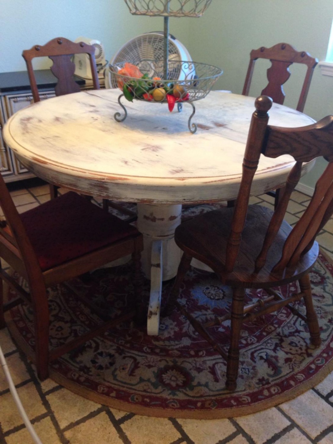 Best Round Table Painted And Distressed With Annie Sloan ..