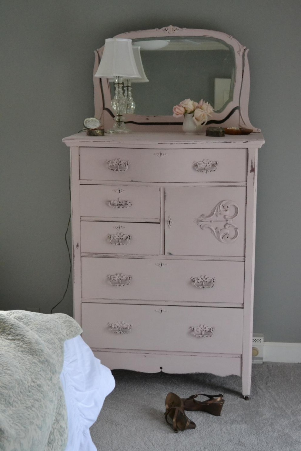 Blush Painted Dresser In Annie Sloan Antoinette Chalk ..