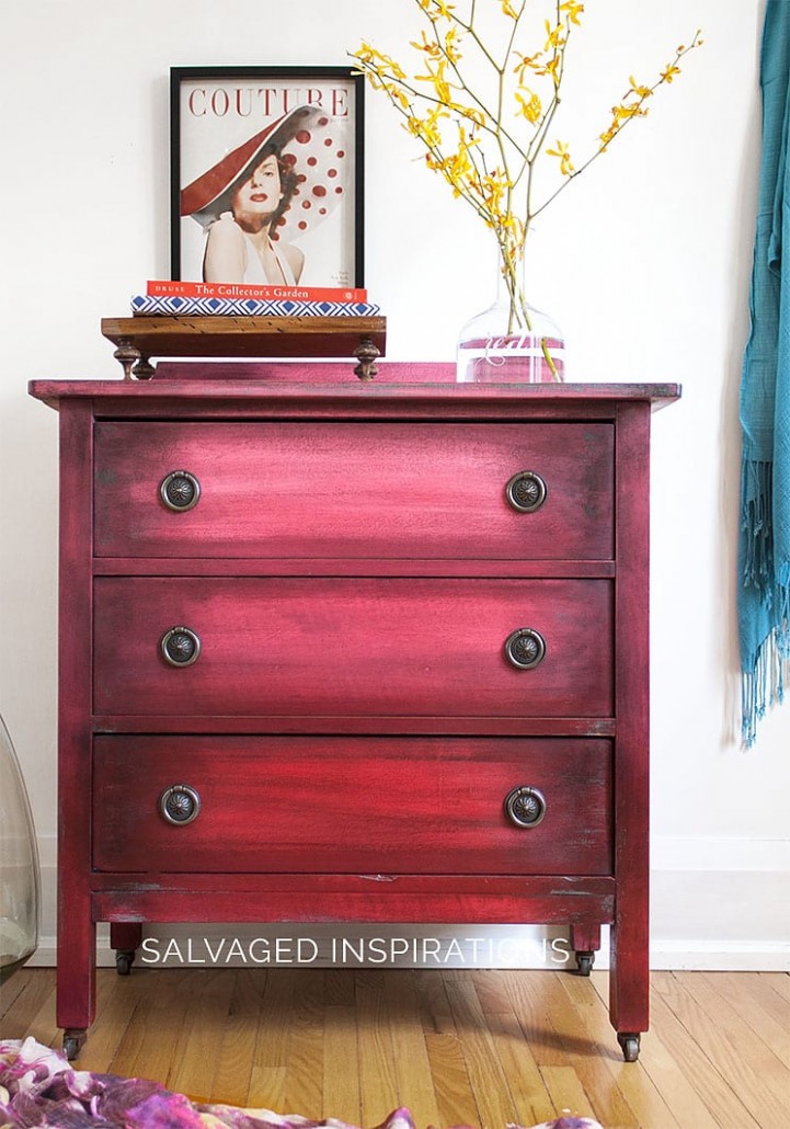 Boho Ombré Paint Effect Salvaged Inspirations How To Use Chalk Paint On Wood Table
