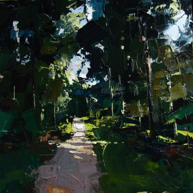 Bolderwood, The New Forest (50 X 50 Cm) Oil On Board In ..