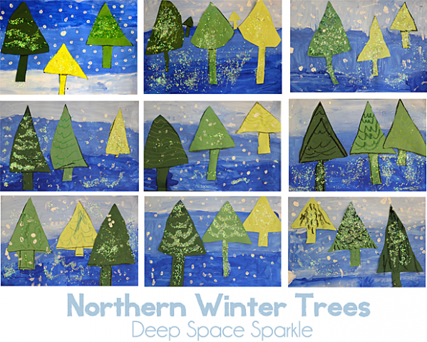 Book Review & Here, Near & Far Winter Trees Lesson ..