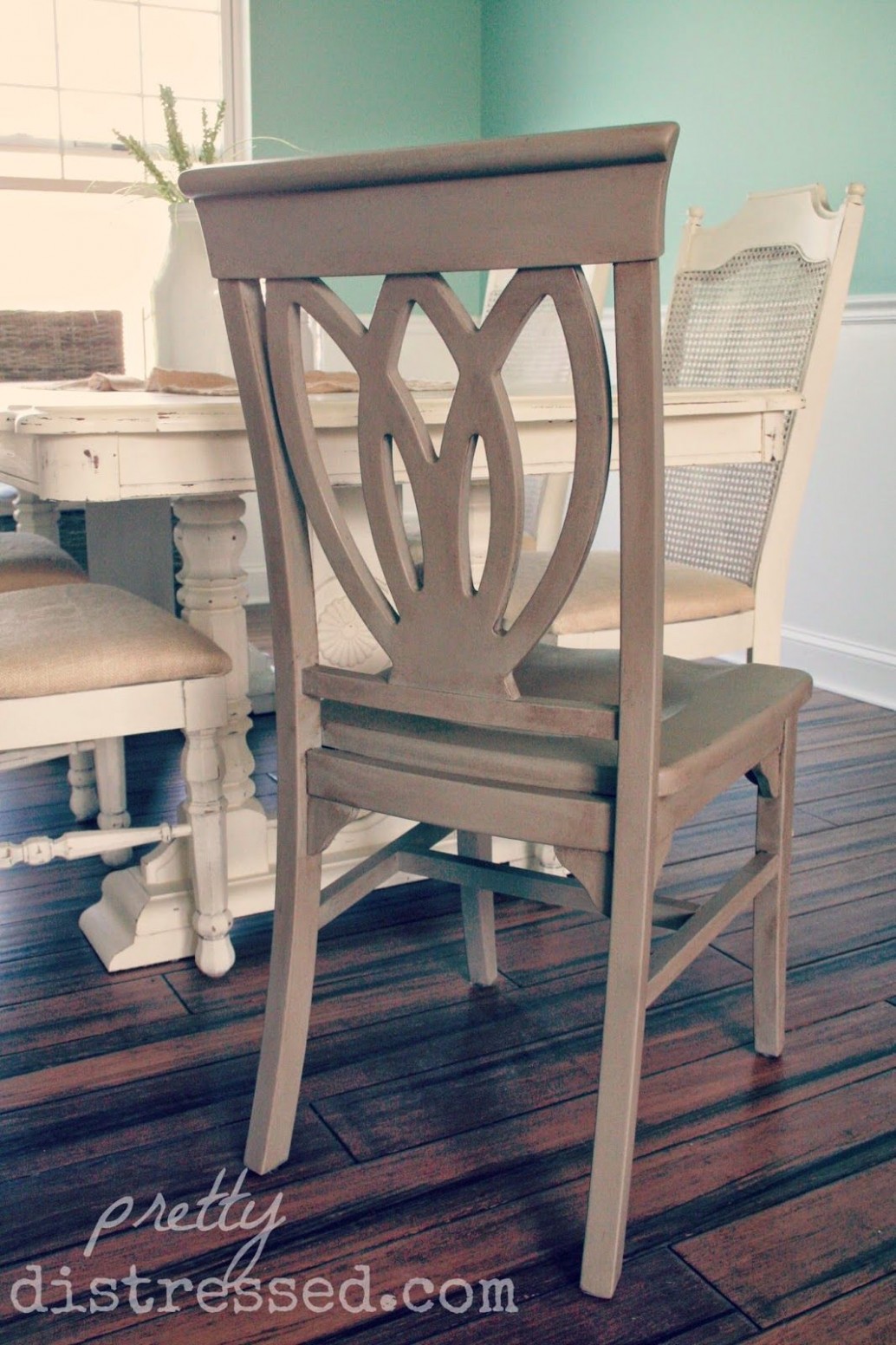 Chair Refinished With Annie Sloan Chalk Paint® In Coco With Dark ..