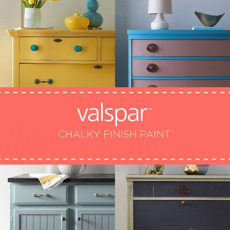 Chalk Finish Paint By Valspar – √ It Out! | Decorating By Donna ..