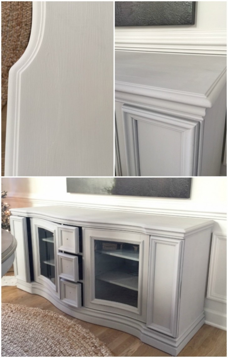 Chalk Paint And Dark Wax Buffet Table Makeover Sand And Sisal Can You Paint Over Chalk Paint With Wax On It