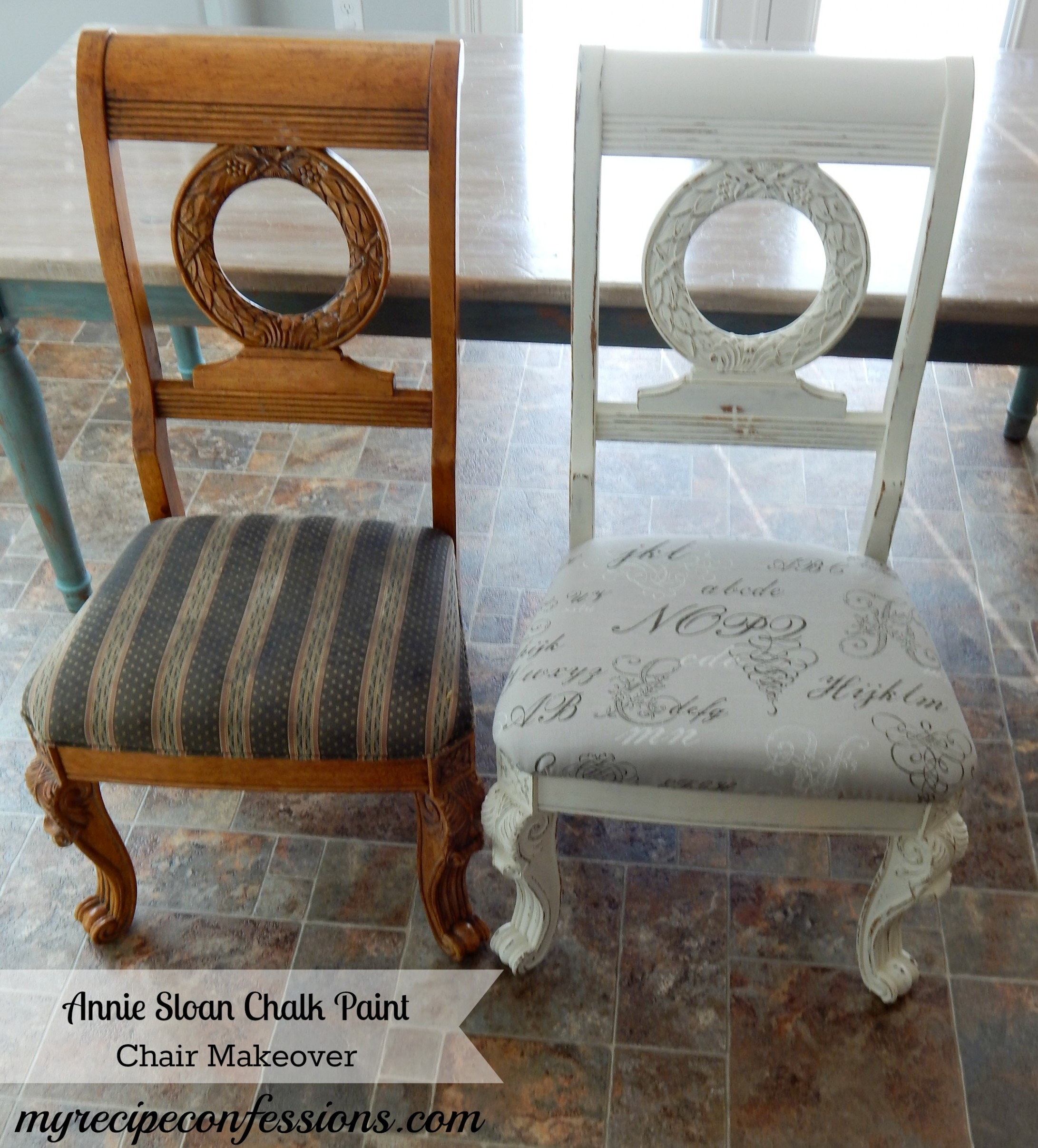 Chalk Paint Chair Makeover My Recipe Confessions Annie Sloan Paint Utah