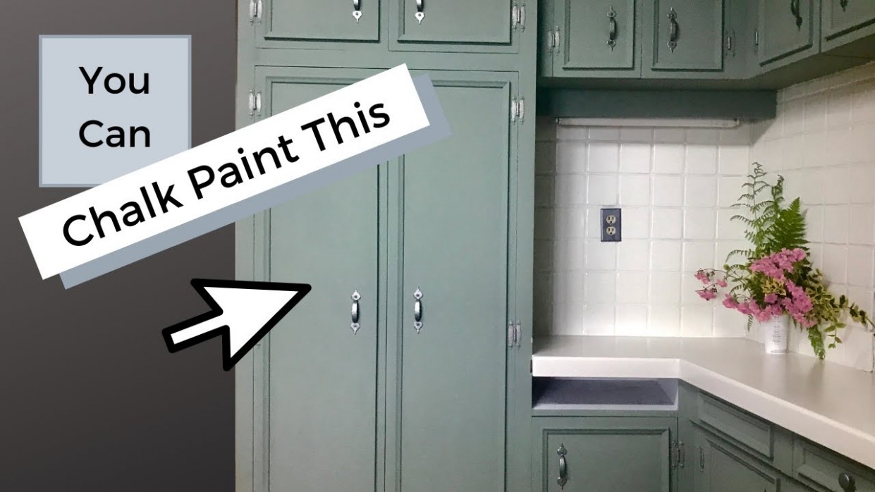 Chalk Paint Kitchen Makeover With Annie Sloan Chalk Paint & Rustoleum Countertop Paint! Rustoleum Cabinet Transformations Vs Annie Sloan Chalk Paint