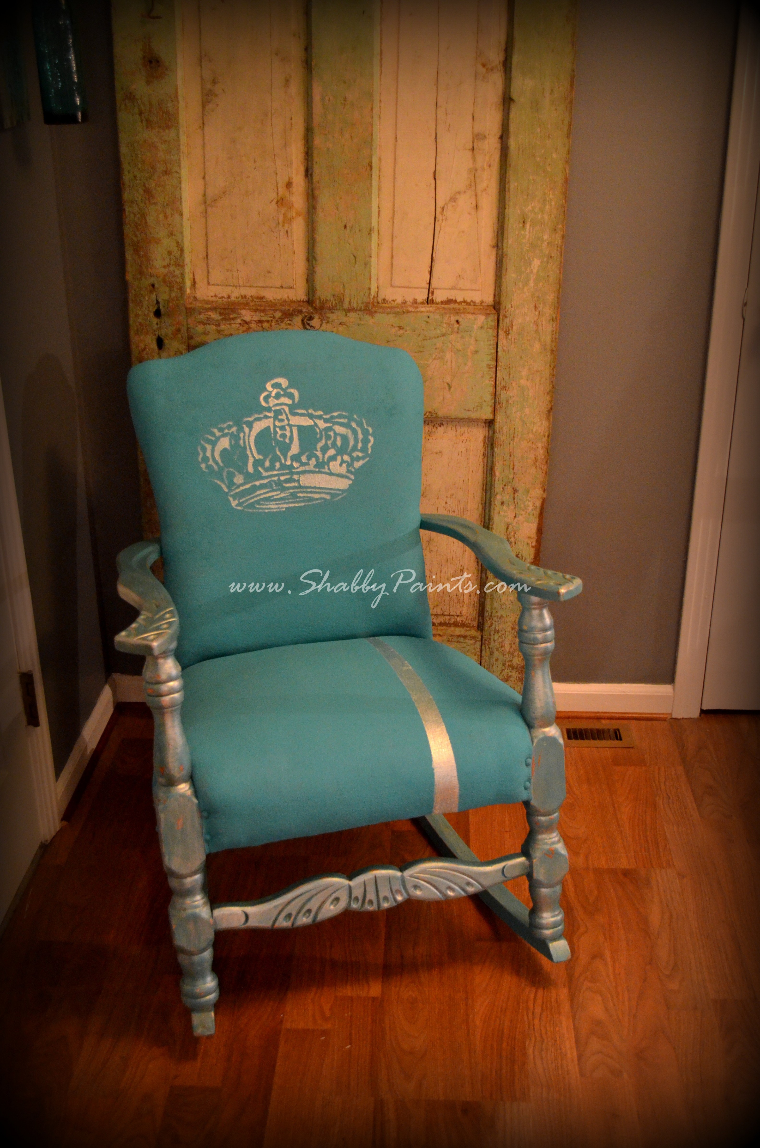 Chalk Painted Fabric Chair Makeover Shabby Paints Painting Over Chalk Paint With Acrylic
