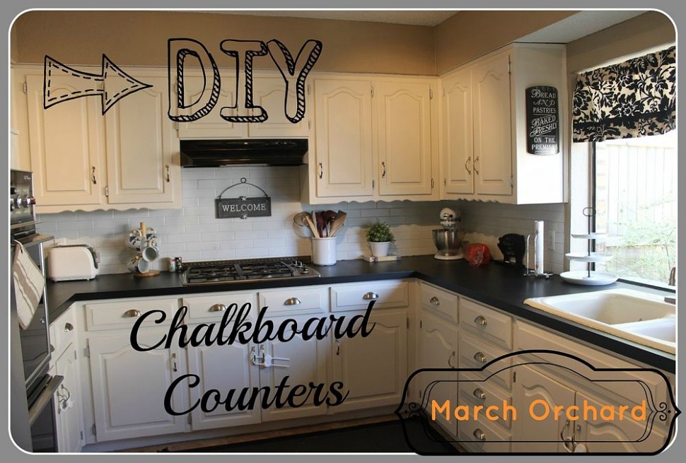 Chalkboard Countertops | Hometalk Can You Paint Over Chalkboard Paint