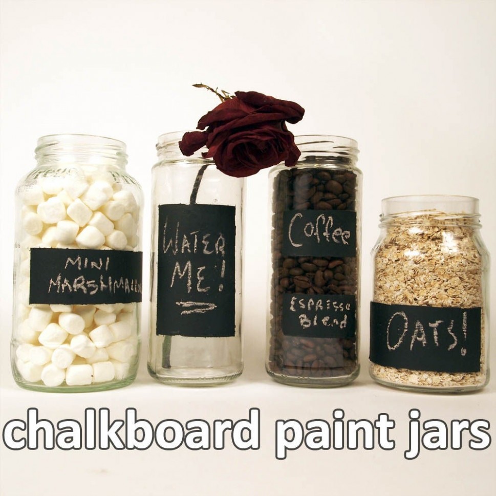 Chalkboard Paint Jars : 9 Steps (with Pictures) Instructables Can You Paint Over Chalkboard Paint