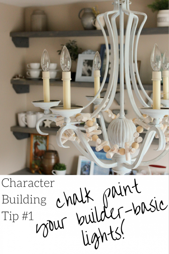 Character Building: Chalk Painted Lights • Our Storied Home Hobby Lobby Annie Sloan Chalk Paint