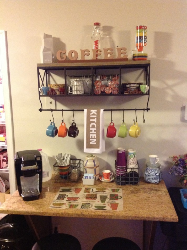 Coffee Bar...shelf From Hobby Lobby And Accessories From ..