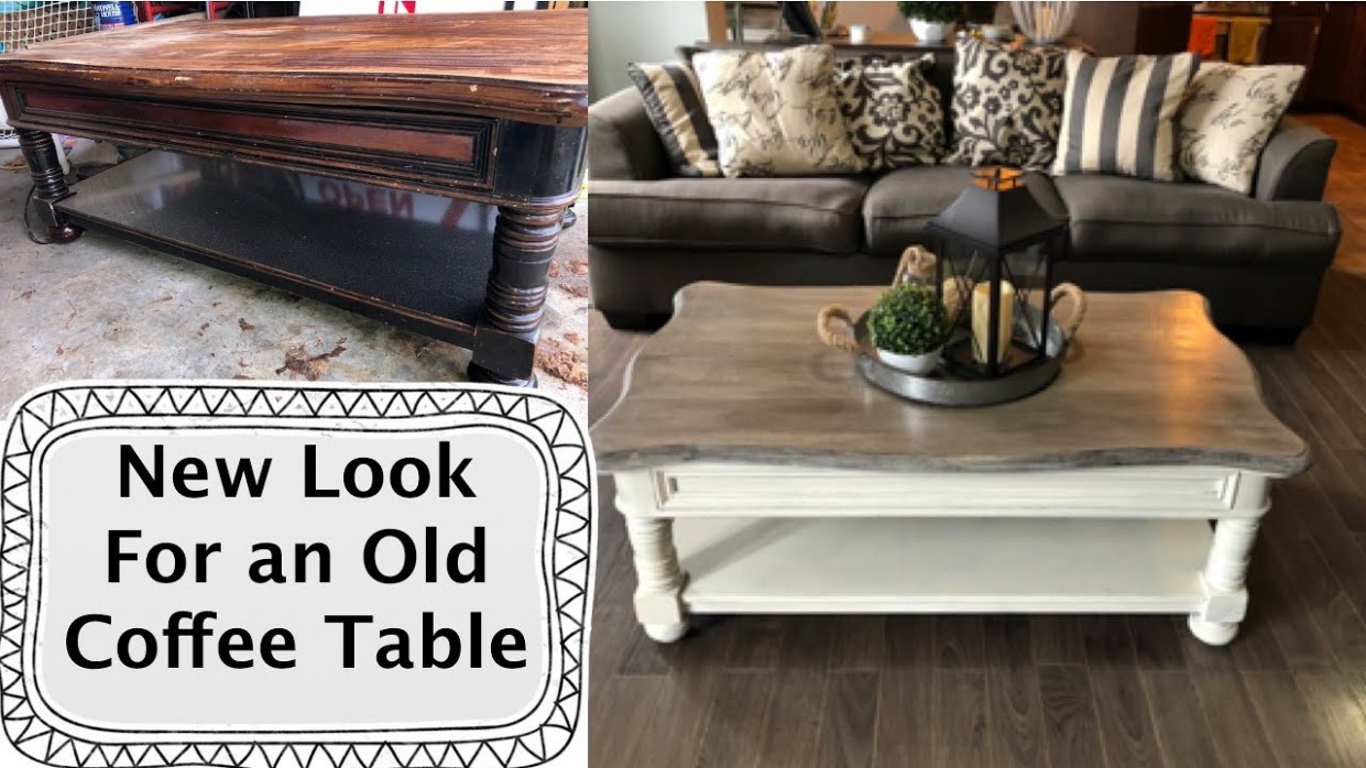 Coffee Table Makeover With Chalk Paint How To Chalk Paint Wooden Table