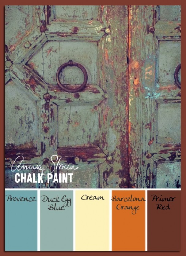Color Palettes: Duck Egg Blue Annie Sloan Chalk Paint Layering Colors