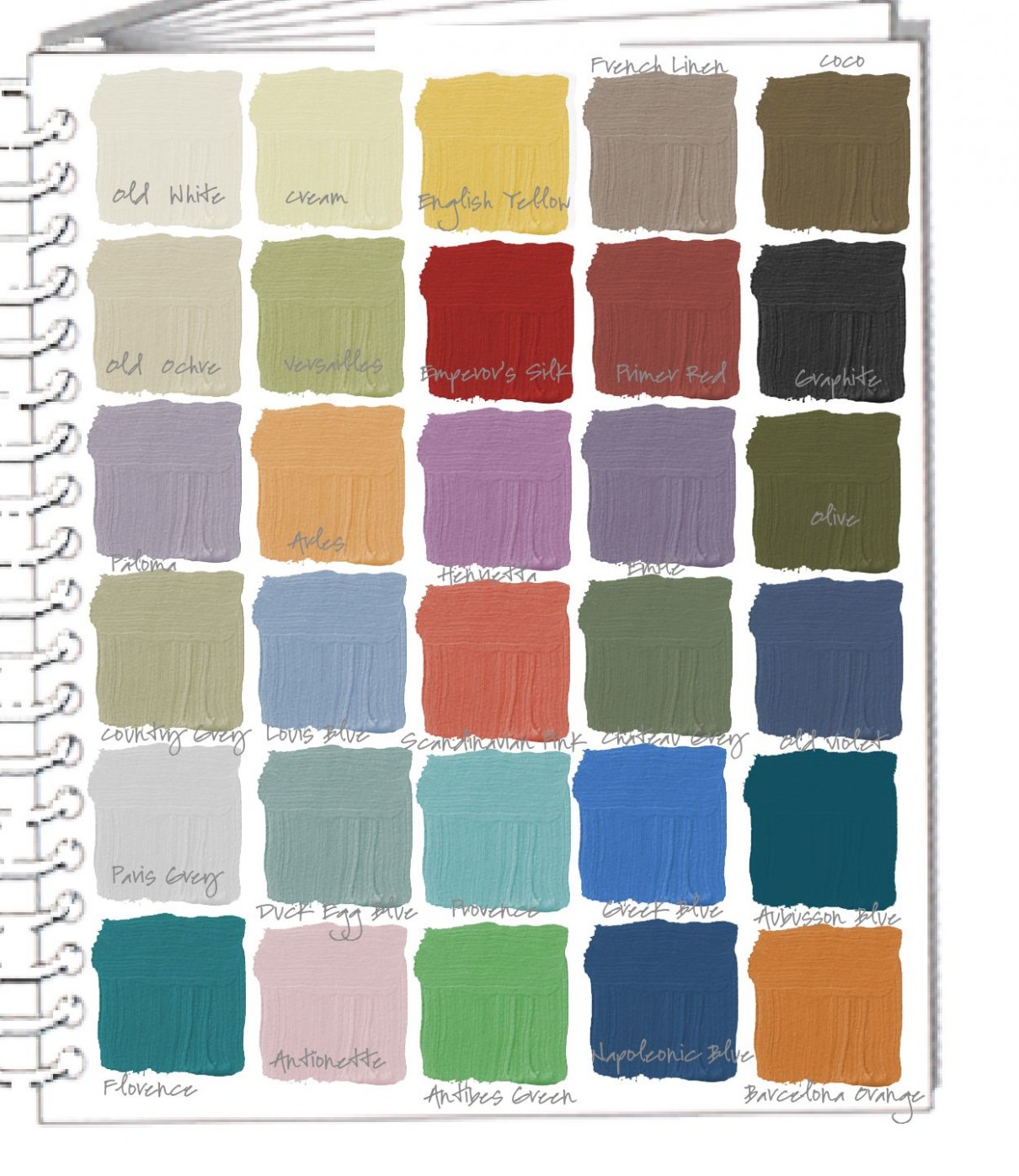 Colorways: Swatchbook Annie Sloan Chalk Paint Colors ..