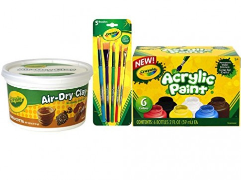 Crayola Terra Cotta Air Dry Clay Modeling Kit, Includes ..