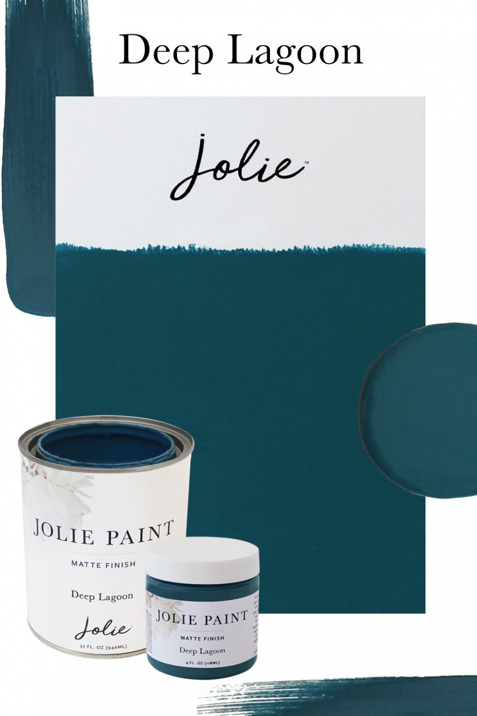 Deep Lagoon | Jolie Paint In 9 | Teal Paint, Painting, Chalk ..